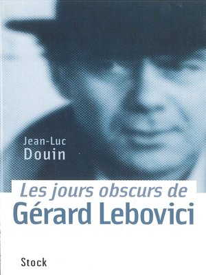 cover image of Les jours obscurs de Gérard Lebovici
